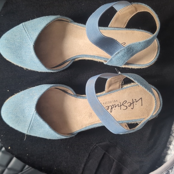 Life Stride Women's Denim Espadrilles Boho Size 8.5 - Picture 3 of 8